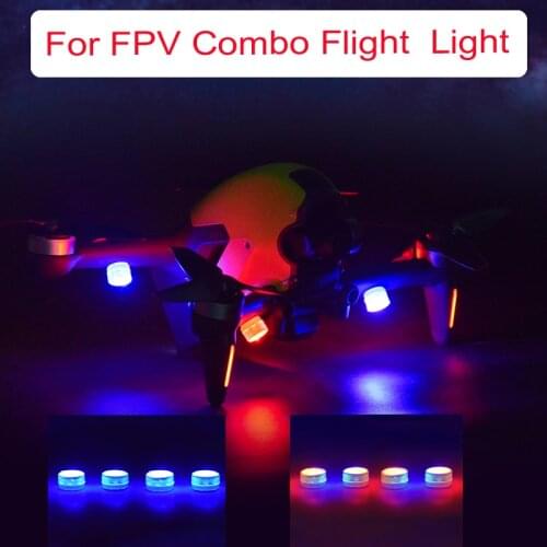 4pcs Universal Drone Night Flight LED Light For DJI PFV Combo Mavic Air 2 Mini 2 Pro Zoom Spark Phantom 3 4 FIMI Drone Accessory