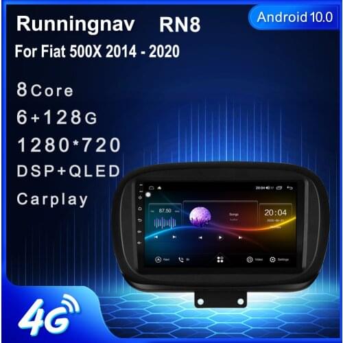 4G LTE Android 10.1 For Fiat 500X 2014 2015 2016 2017 2018 2019 2020 Car Radio Multimedia Video Player Navigation GPS RDS no dvd