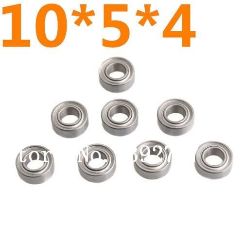 8pcs/set 86694 HSP Parts Ball Bearings Steel Upgraded 02139 10*5*4mm Himoto 31044 For 1/10 1/16 RC Model Car Truck Buggy