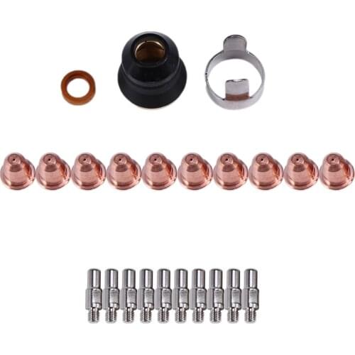 ABSF S45 CUT55 PT-40 PT40 IPT-40 PT-60 PT60 PTM-60 IPT-60 Plasma Torch Cutter Consumables Kit Trafimet 0.9mm 40A