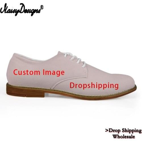 Noisydesigns Customized Mens Flats Oxford Shoes Girls Genuine Leather Sneakers lady Vintage Casual for handmade Dropshipping