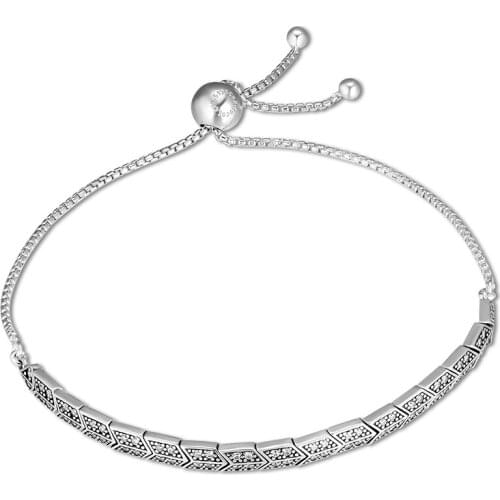 CKK Authentic 100% 925 Sterling Silver Ear of wheat Bracelets Fashion Jewelry DIY Making For Women Gift