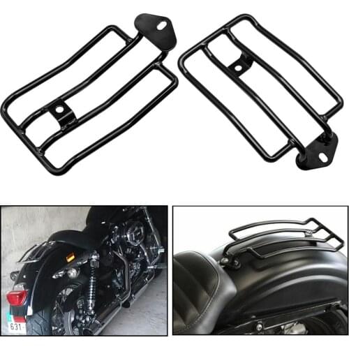 Black Motorcycle Rear Solo Seat Luggage Rack Support Shelf For Harley Sportster Iron XL 883 1200 2004-2019 2018 2017 2016 2015