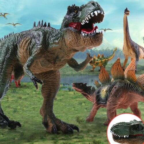 Tyrannosaurus Dinosaur Action Figure Hard Rubber Toy With Sound Toys Large Jurassic World Dinosaur For Boys
