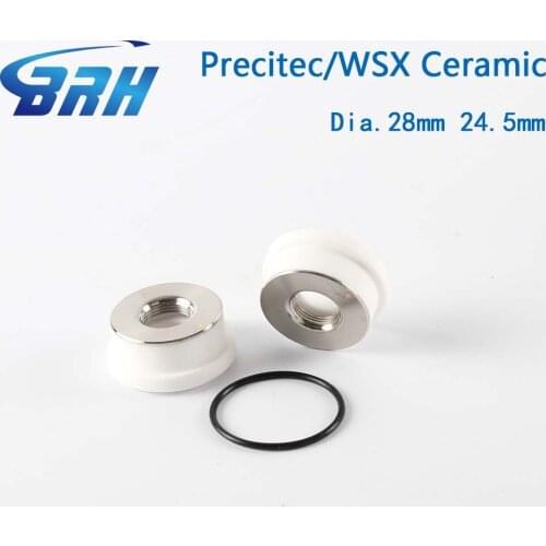 5PCS Precitec Raytools WSX Ceramic Rings Dia.28mm 24.5mm P0571-1051-00001 for Rartools Precitec Procutter & Lightcutter