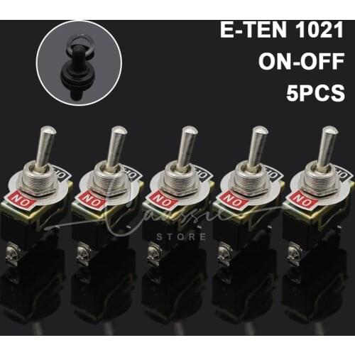 5Pcs Heavy Duty Car Boat Rocker Toggle Switch 15A 250V 2Pin SPST ON/OFF Rocker Switches with Waterproof Boot spst Rocker Switch