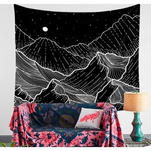 LISM Wave Wall Mandala Tapestry Wall Hanging Hippie Boho Decor Psychedelic Tapestry Throw Wall Cloth Tapestries Carpet