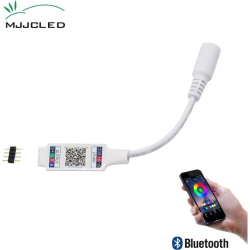 Wifi Mini RGB Bluetooth Controller DC 5V 12V 24V Mini Music Bluetooth Controller Light Strip Controller For RGB RGBW LED Strip
