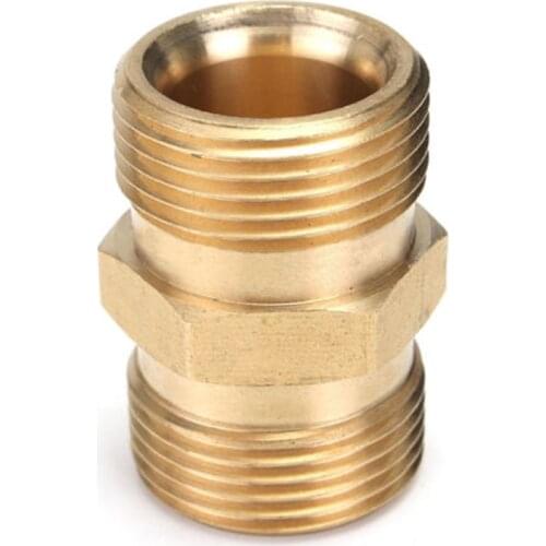 M22/14mm Male Adaptor Power Pressure Washer Pump Hose Outlet Double Inner Wire Pair Connector for Karcher cleaning machine