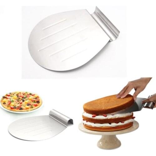 Stainless Steel Cake Shovel Transfer Cake Tray Moving Plate Cake Lifter Bread Pizza Blade Baking Dessert Tools Pastry Scraper