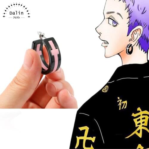 New Anime Tokyo Avengers Earrings Simple Cartoon Character Tokyo Revengers Jewelry Gift Cos Decoration Accessories
