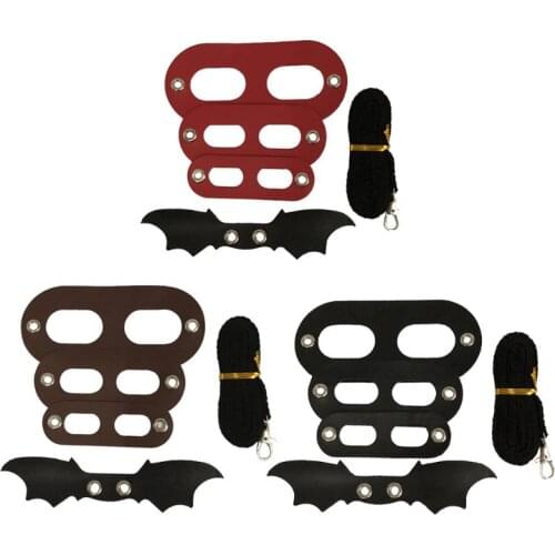 Lizard Traction Rope Reptile Bearded Dragon Harness Leather Leash with Wing Pet Suppiles