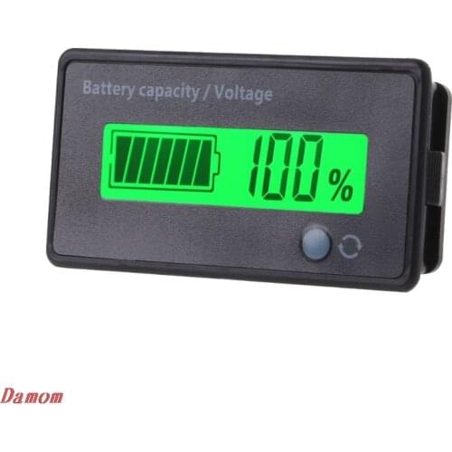 12V-84V Lead-acid Battery Capacity Indicator Voltage Meter Voltmeter LCD Monitor