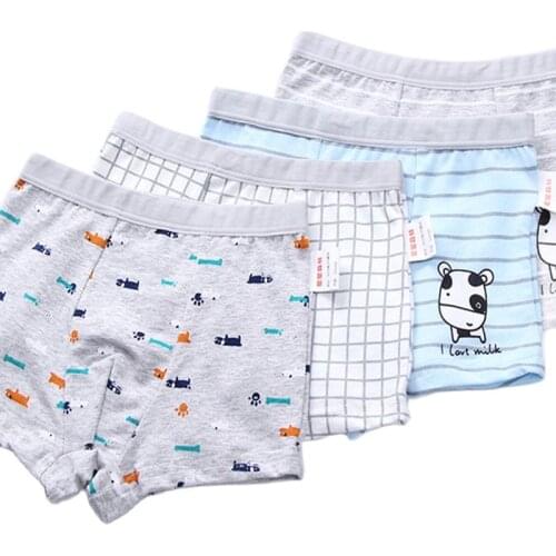 2pc/Lot Boys Panties Cotton Boxer Shorts Young Briefs Kids Baby Girl Clothes