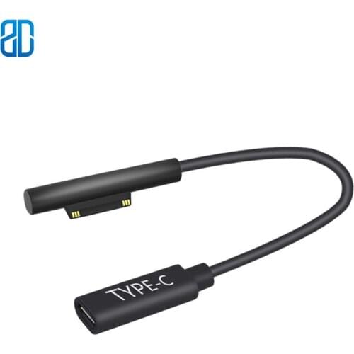Type-C to Microsoft Tablet PD fast charge conversion line USB-C female head to Surface5 generation lure line