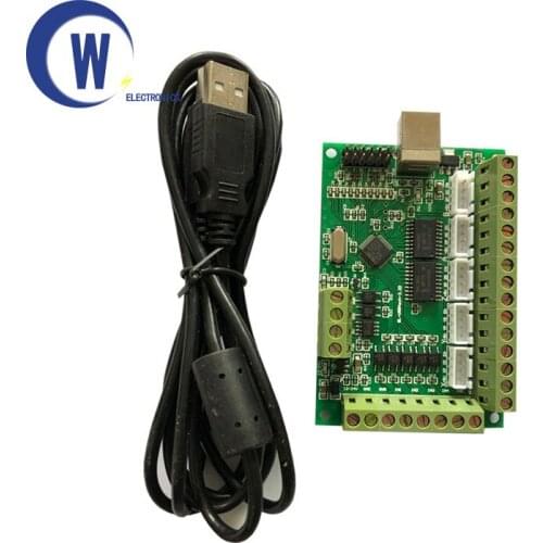 MACH 3 Green 5 Axis100Khz USB Interface Board CNC Motion Control Card for Engraving Machine
