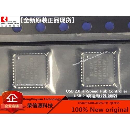 USB2514BI-AEZG-TR USB2514BI-AEZG USB2514BI USB2514 QFN-36 USB 2.0 Hi-Speed Hub Controller 100% new imported original