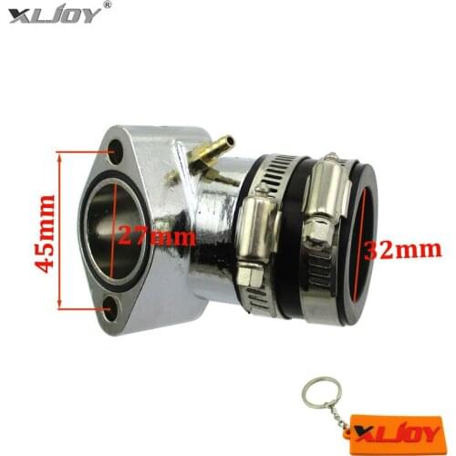 XLJOY 27mm Performance Racing Intake Manifold For GY6 125cc 150cc Chinese Moped Scooter Go Kart Buggy