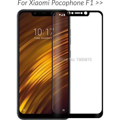 Tempered Glass For Xiaomi Pocophone F1 Screen Protector On Xiomi Pocophone F1 Poko F 1 1F Poco Protective Glass Full Cover Film