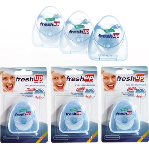 10 PCs Oral Hygiene 50M Dental Flosser Blue Case Dental Care Picks Tooth Cleaner Health Teeth Cleaning Brush Nylon Floss Tool