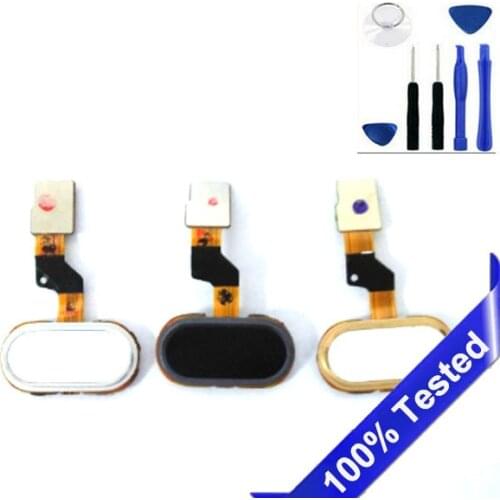 10PCS/ LOT Fingerprint For Meizu M3s Home Button Replacement For Meilan M3S Mini Cell Phone Home Key Free Tools