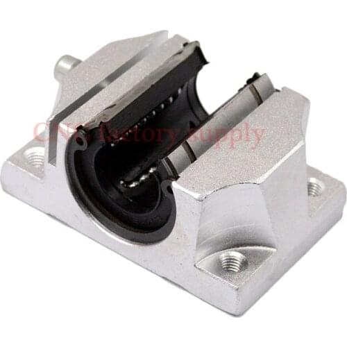 2pcs Free shipping TBR25UU 25mm Linear Ball Bearing Support Block CNC Router