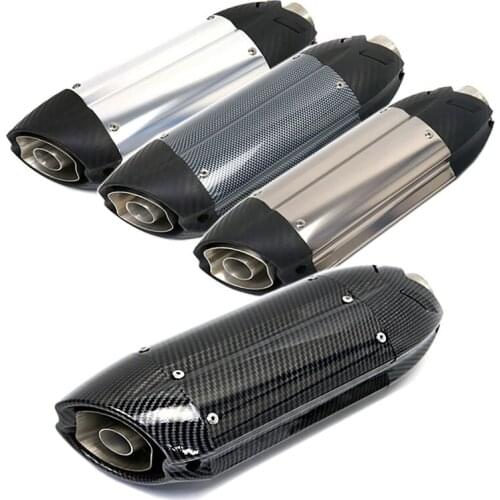 51MM Universal exhaust motorcycle Fake Carbon muffler 3D Heat-resistant with Sticker db killer For nmax s1000rr z1000 hornet 600