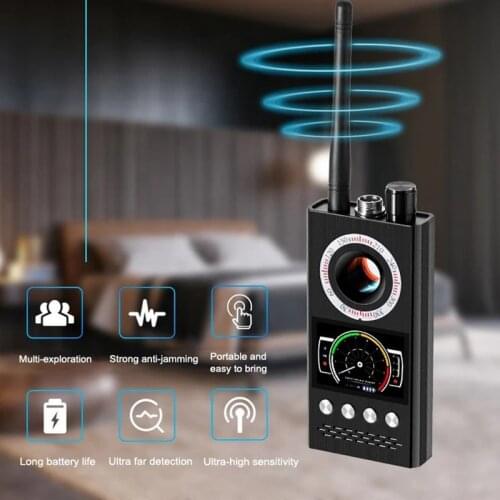 K68 Anti Spy Cam Wireless RF Signal Detector Bug GSM GPS Tracker Hidden Camera Eavesdrop Device Military Professional Finder Det