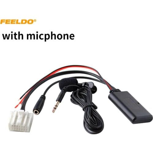 FEELDO Car Aux-in Wireless Bluetooth Adapter Module Audio Radio Receiver Aux Cable for Mazda 3/6 M3 M6 Pentium B70 CD AUX Cable