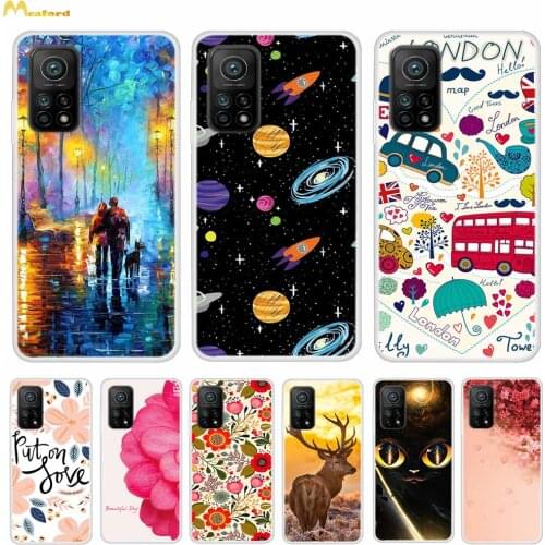 For Xiaomi Mi 10T Pro 5G Case Phone Cover For Xiaomi mi10T Cases Cute Silicone Soft TPU Bumper Funda Xiao Mi 10T Pro Cover Coque