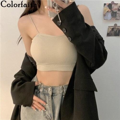 Colorfaith Women's Cropped Tank Tops