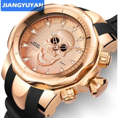 JIANGYUYAN® HOT Brand Genuine Men Watches Sports Watch Quartz Watch Skull Special For You Climbing Wristwatches Montre Homme