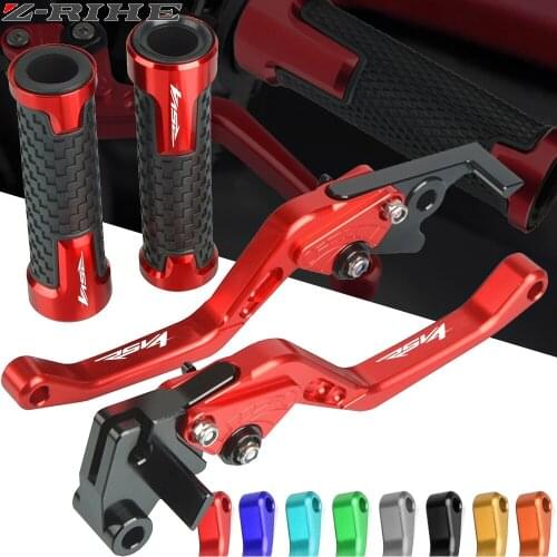 For APRILIA RSV4 FACTORY 2009 2010 2011 2012 2013 2014-2016 CNC Motorcycle Grips RSV4 Handle Grips Handlebar Brake Clutch Levers