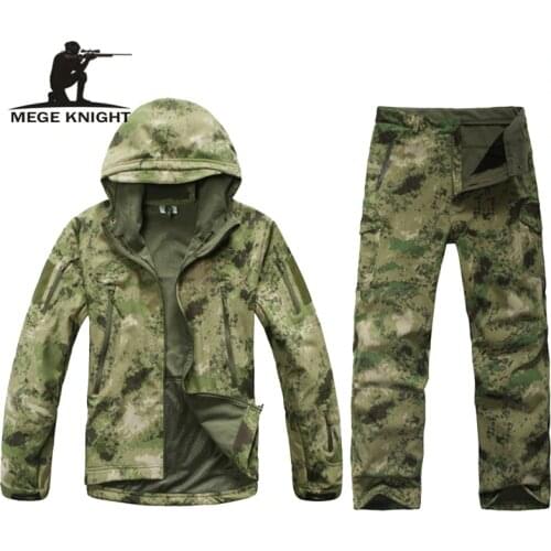 Camouflage military uniform, winter thermal fleece tactical clothes, U.s. army military clothing