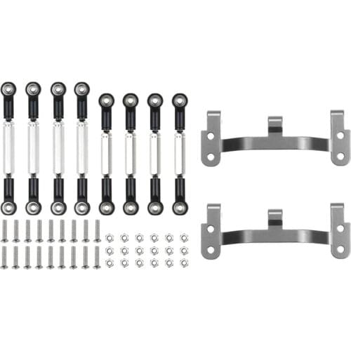 Upgrade Metal Pull Link Rod Base Bracket WPL B1 B14 B24 C14 C24 1/16