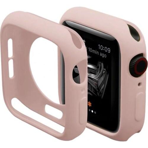 Soft Silicone Case for Apple Watch Cover 40MM 44MM 42MM 38MM Cover Protection Shell Bumper for iWatch 6 SE 5 4 3 2 1 Accessorie