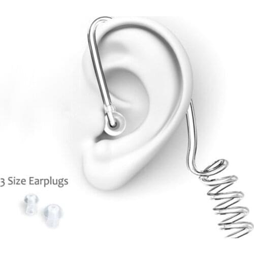 FBI Style Cool In-ear Headset Radiation protection Earphone monitor Earpiece Talkabout Mini Walkie Air duct earbuds