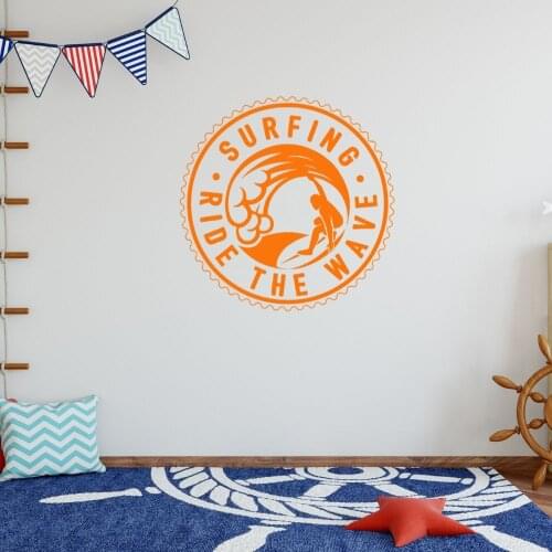 New Surfing Ride The Waves Surfing Wall Art Home Bedroom And Hotel Room Decoration Removable A001259