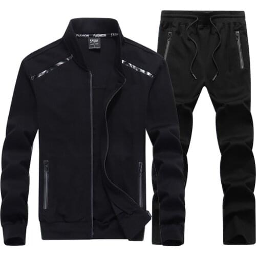New Mens Tracksuits Male Sportswear Set Spring Autumn Casual Suits Jacket+Pants High Quality Plus Size L-9XL