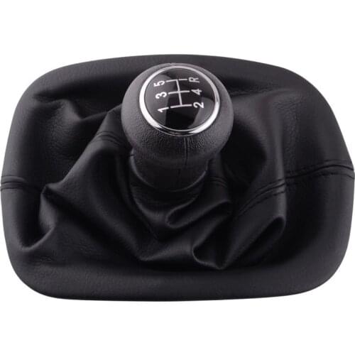 NS Modify 5 Speed Gear Shift Knob Gaitor Cover PU Leather Dustproof Cover Black For VW For PASSAT B5 For Volkswagen