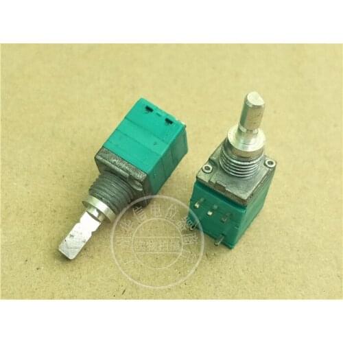 Original new 100% 9011 single potentiometer with switch B10K handle length 15MMX3MMF