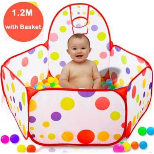 1Pcs 1.2m Foldable Childrens Ocean Pool Tent Series Cartoon Game Ball Pits Portable Pool Outdoor Sports toy for babies