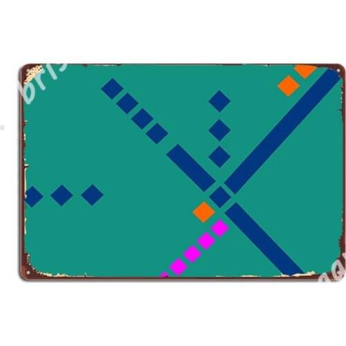 Pdx Portland Airport Carpet Metal Signs Wall Decor Cinema Living Room Club Bar Retro Tin sign Posters