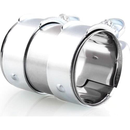 Vehicle Refit Lathedog Exhaust Gas Emission Multi Size Stainless Steel Downpipe Catback Muffler Pipe Band Flanges Clamp