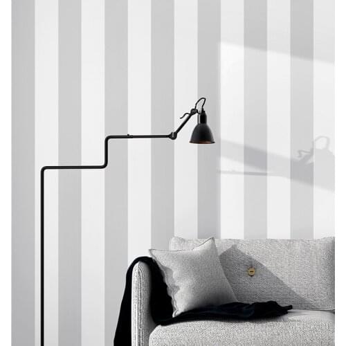 Grey Nordic Wtite Vertical Strip Wall Papers Home Decor Living Room Bedroom Wallpaper Stripe Contact Paper