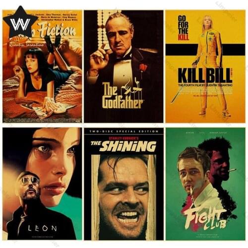 Vintage Movie Metal Tin Sign Classic Wall Art Metal Sticker Tin Plaque Retro Style Metal Plaque Tin Plate for Man Cave Bar Decor