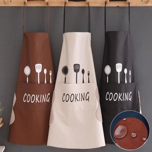 Waterproof Oil Proof Apron Front Pocket Kitchen Cook Garden Cleaning Unisex Wear
