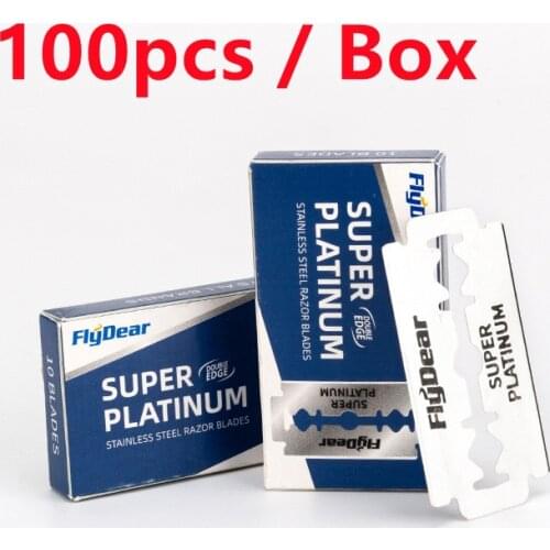 100pcs Dorcc Razor Blades Stainless Steel Safety Razor Blades For Shaving Razor Men Shaver Barber Blade DropShipping