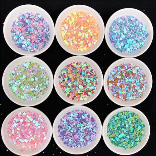 20g/lot Mix Colors Fascinating Nail Sequins Multi Size 1-4mm Dot Loose Sequin Paillettes for Manicure,Carnival Wedding confetti