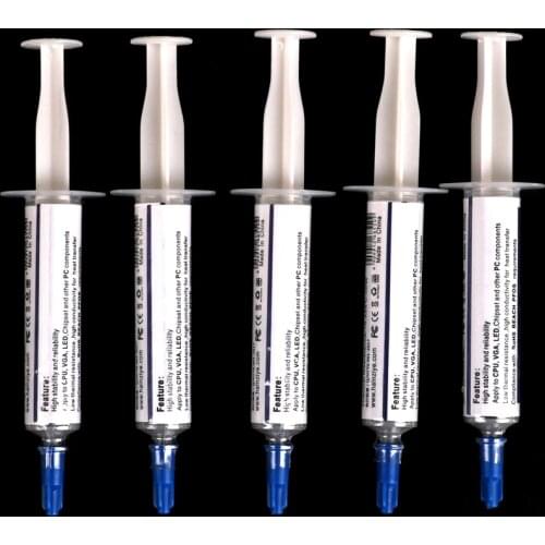 5pcs HY510 5g Thermal Grease Paste Compound Silicon Scraper CPU HeatSink Processor Cooling paste silicone Fan Thermal Paste